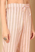 Plus Size Peach Pure Cotton Floral Printed Straight Suit Set
